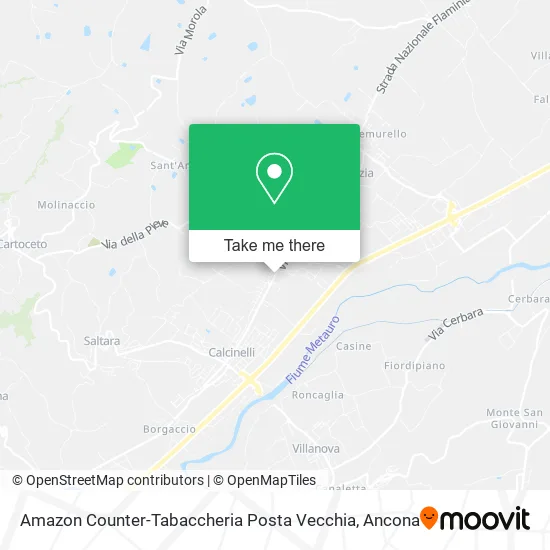 Amazon Counter-Tabaccheria Posta Vecchia map