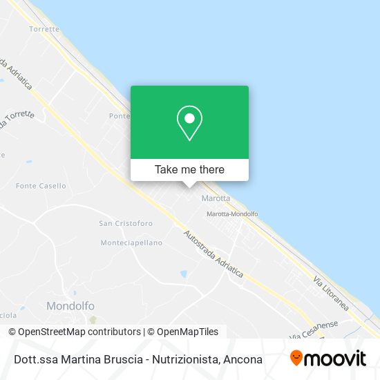 Dott.ssa Martina Bruscia - Nutrizionista map