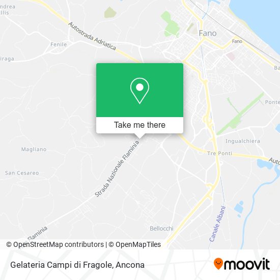 Gelateria Campi di Fragole map