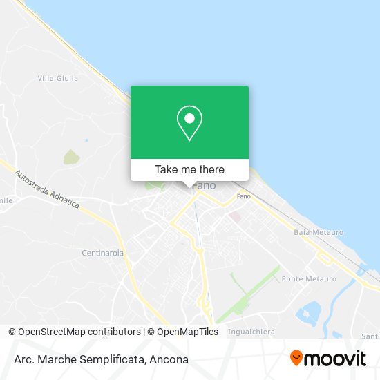 Arc. Marche Semplificata map