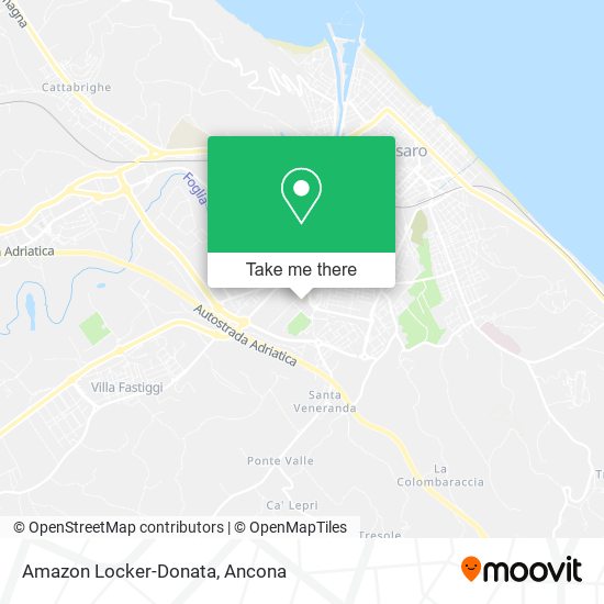 Amazon Locker-Donata map