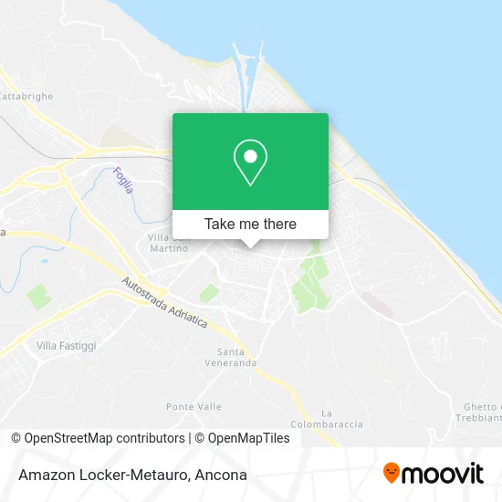 Amazon Locker-Metauro map