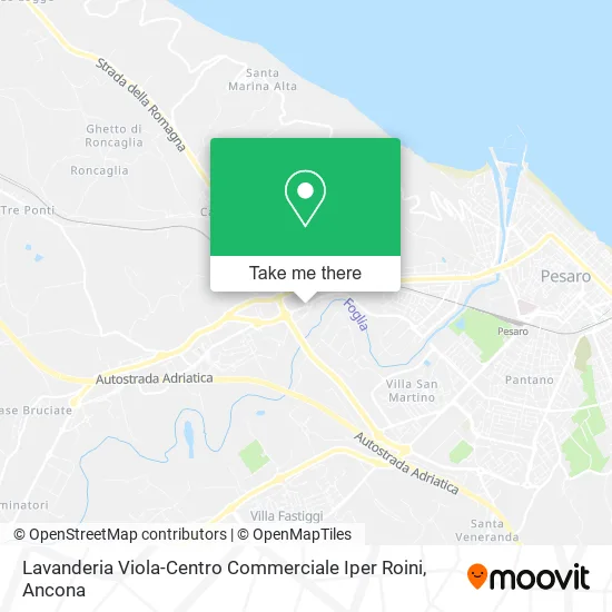 Lavanderia Viola-Centro Commerciale Iper Roini map
