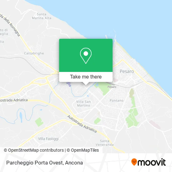 Parcheggio Porta Ovest map