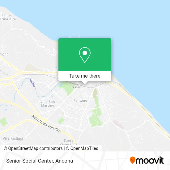 Senior Social Center map