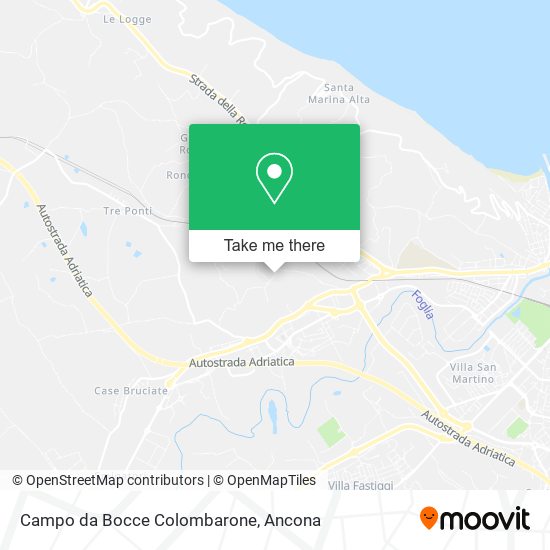 Campo da Bocce Colombarone map
