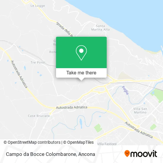 Campo da Bocce Colombarone map
