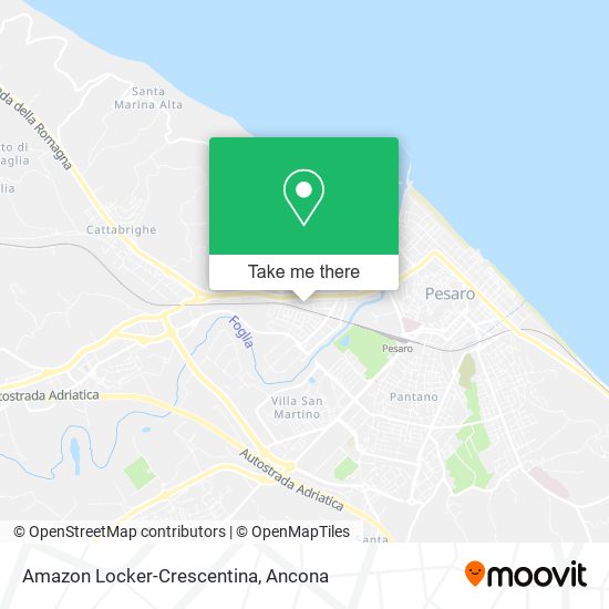 Amazon Locker-Crescentina map