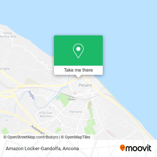 Amazon Locker-Gandolfa map