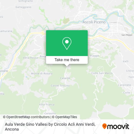 Aula Verde Gino Vallesi by Circolo Acli Anni Verdi map