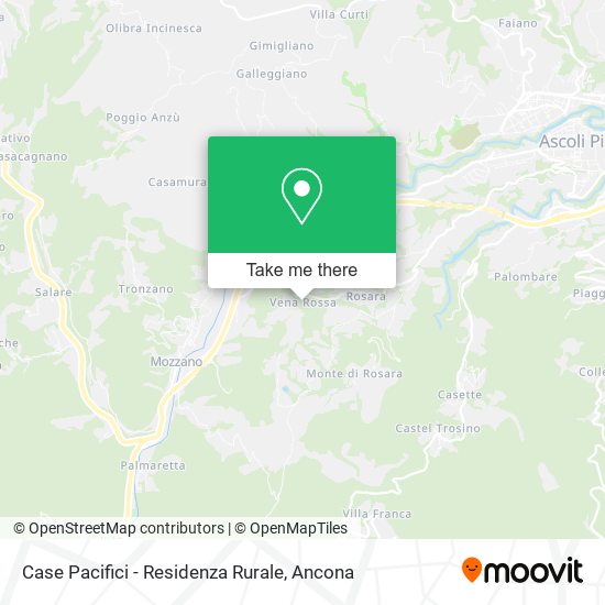 Case Pacifici - Residenza Rurale map