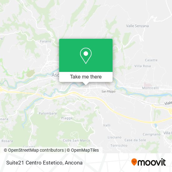 Suite21 Centro Estetico map