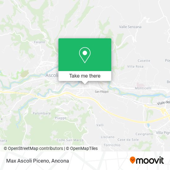 Max Ascoli Piceno map