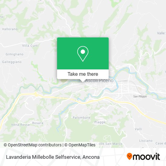 Lavanderia Millebolle Selfservice map