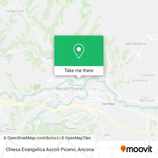 Chiesa Evangelica Ascoli Piceno map