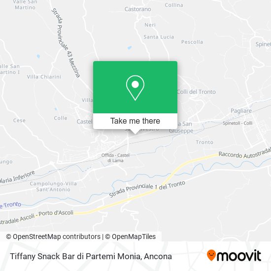 Tiffany Snack Bar di Partemi Monia map