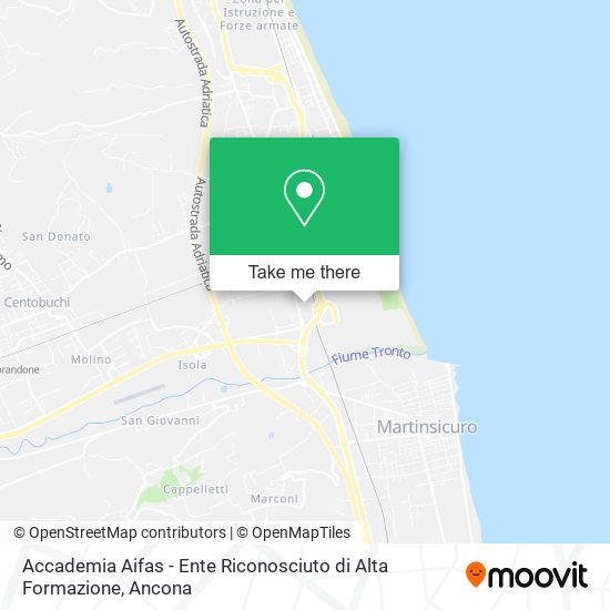 Accademia Aifas - Ente Riconosciuto di Alta Formazione map