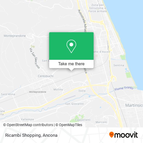 Ricambi Shopping map