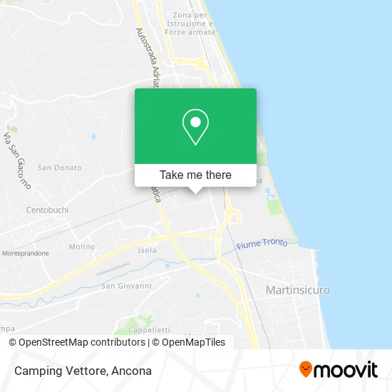 Camping Vettore map