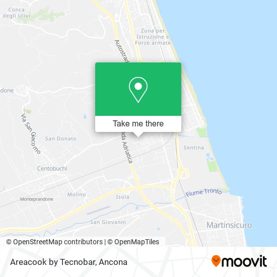 Areacook by Tecnobar map