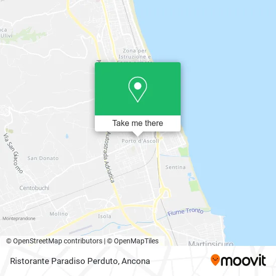 Ristorante Paradiso Perduto map