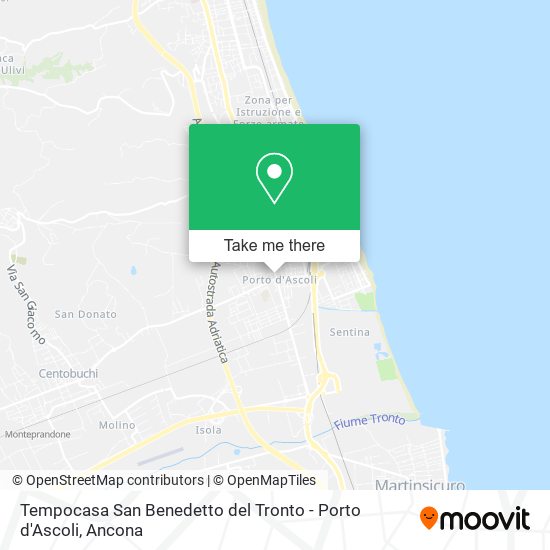 Tempocasa San Benedetto del Tronto - Porto d'Ascoli map