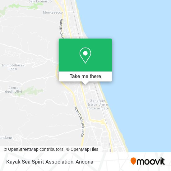 Kayak Sea Spirit Association map
