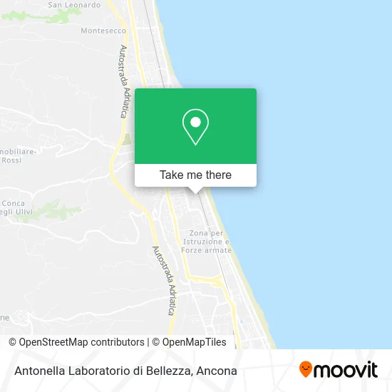 Antonella Beauty Laboratory map