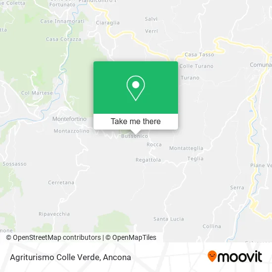 Colle Verde Agritourism map