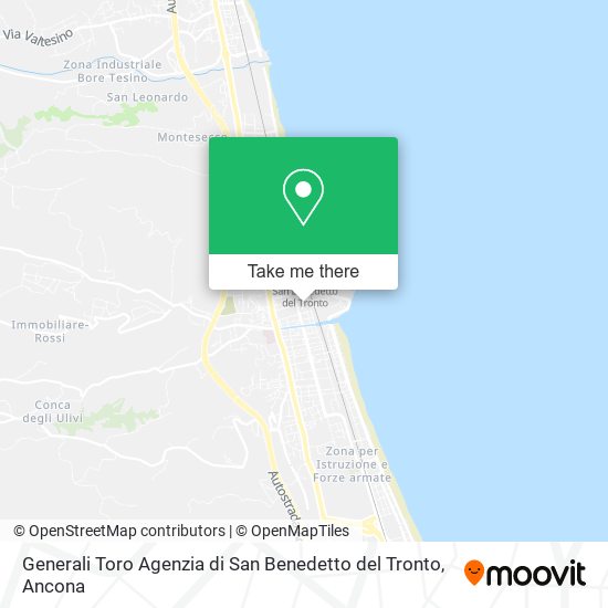 Generali Toro Agenzia di San Benedetto del Tronto map