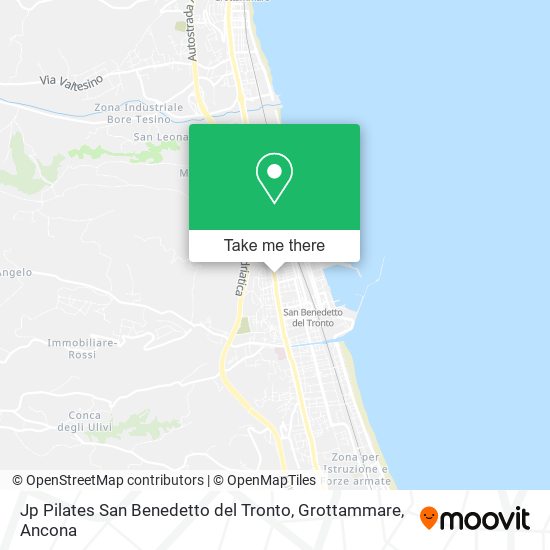 Jp Pilates San Benedetto del Tronto, Grottammare map