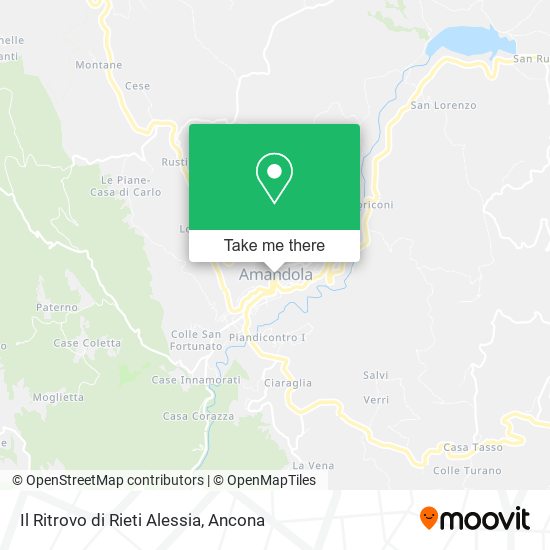 Il Ritrovo di Rieti Alessia map