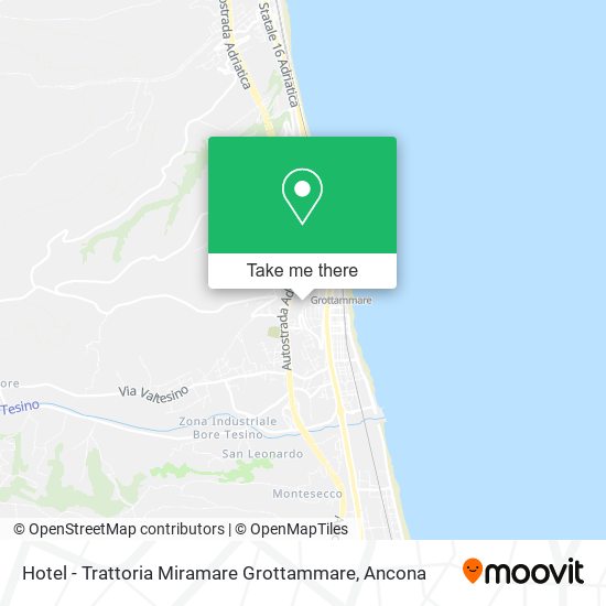 Hotel - Trattoria Miramare Grottammare map