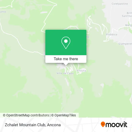Zchalet Mountain Club map