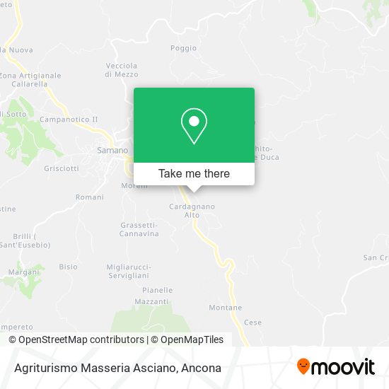 Agriturismo Masseria Asciano map