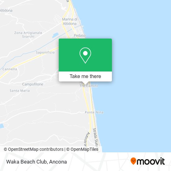 Waka Beach Club map