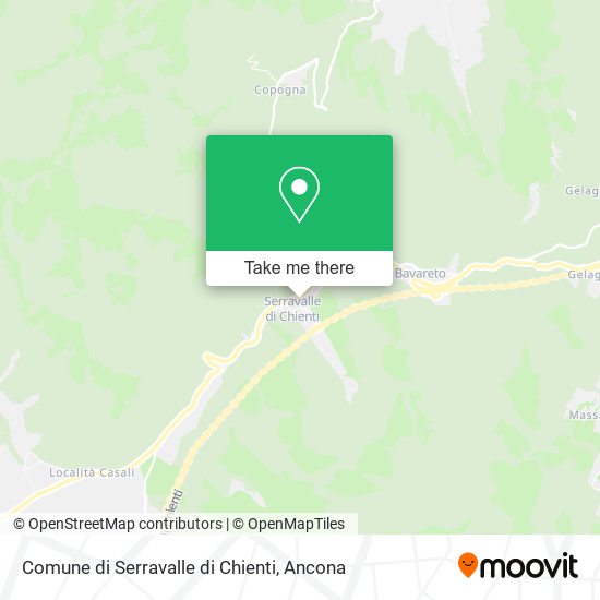 Comune di Serravalle di Chienti map