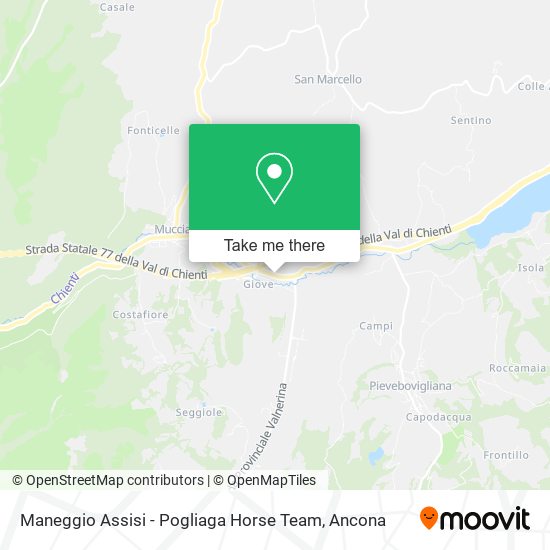 Maneggio Assisi - Pogliaga Horse Team map