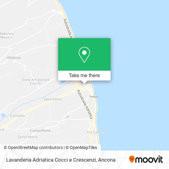 Lavanderia Adriatica Cocci e Crescenzi map