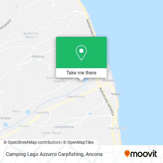 Camping Lago Azzurro Carpfishing map