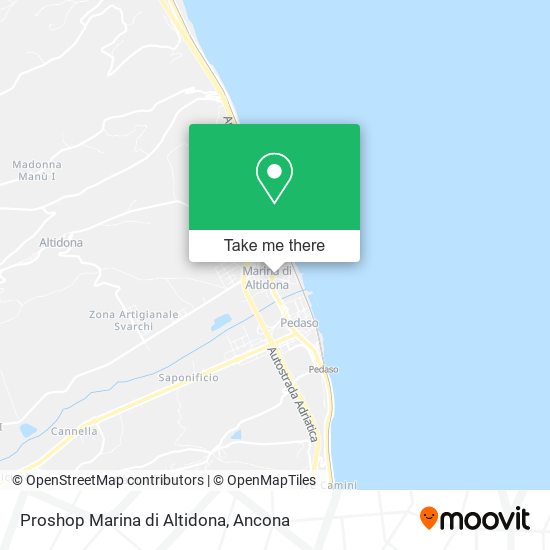 Proshop Marina di Altidona map