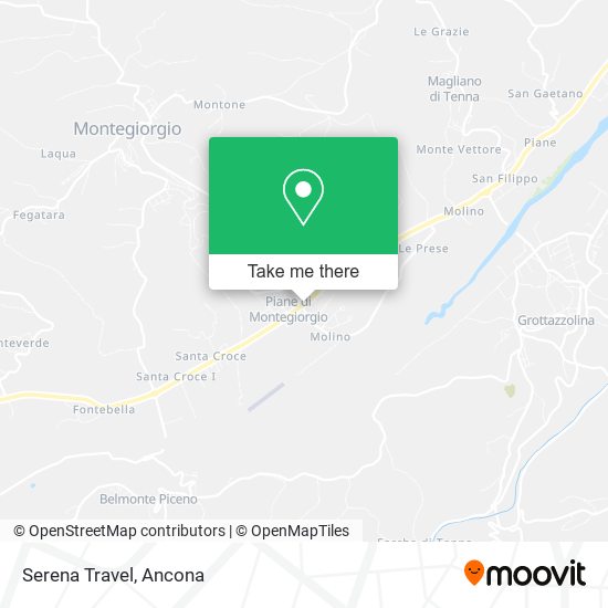 Serena Travel map