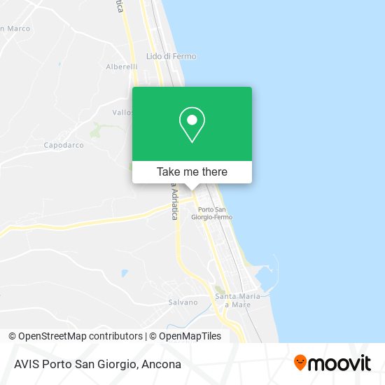 AVIS Porto San Giorgio map