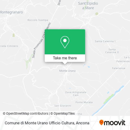 Comune di Monte Urano Ufficio Cultura map