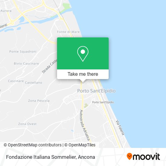 Fondazione Italiana Sommelier map