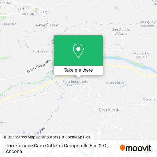 Torrefazione Cam Caffe' di Campetella Elio & C. map