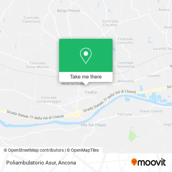 Poliambulatorio Asur map