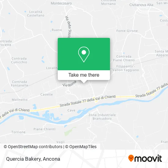 Quercia Bakery map