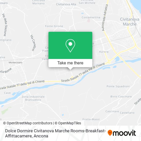 Dolce Dormire Civitanova Marche Rooms-Breakfast-Affittacamere map
