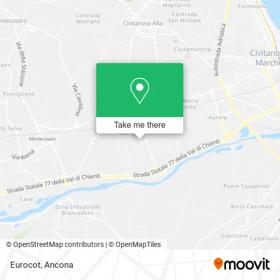 Eurocot map